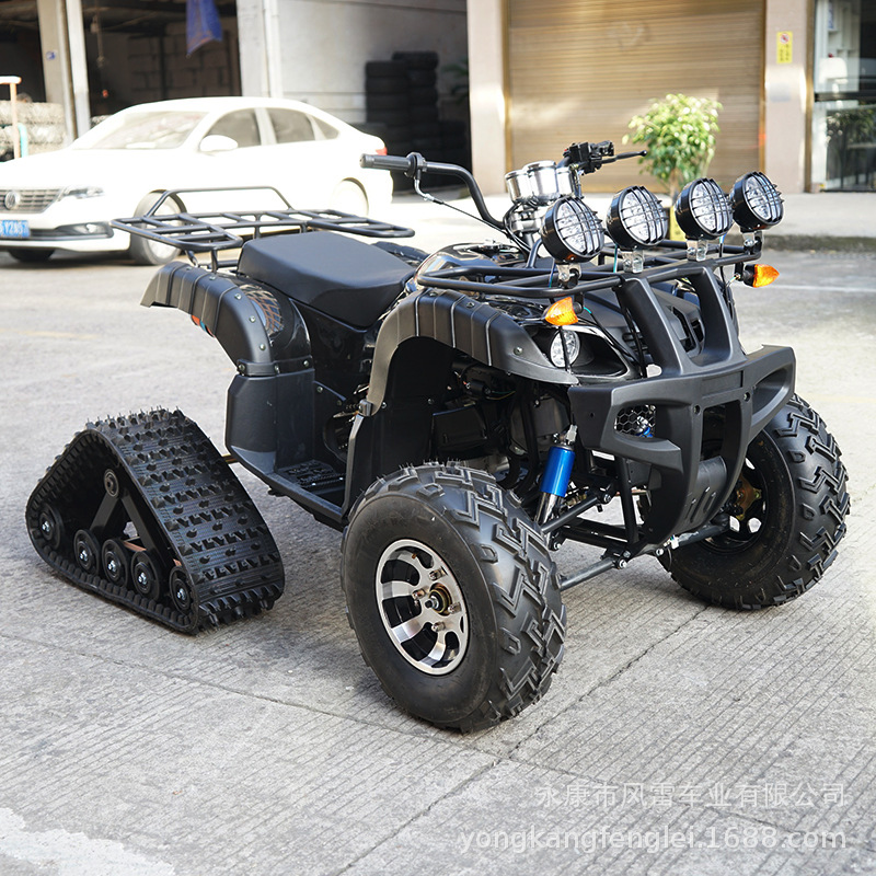 Motonieve y Cuatrimoto de Orugas ATV de Hierro y Plástico con Transmisión por Cadena image 3