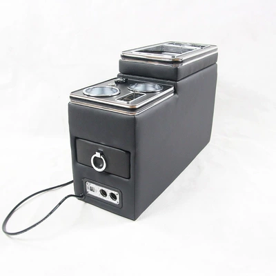 Armrest box | storage armrest box - supreme-gray-with-light