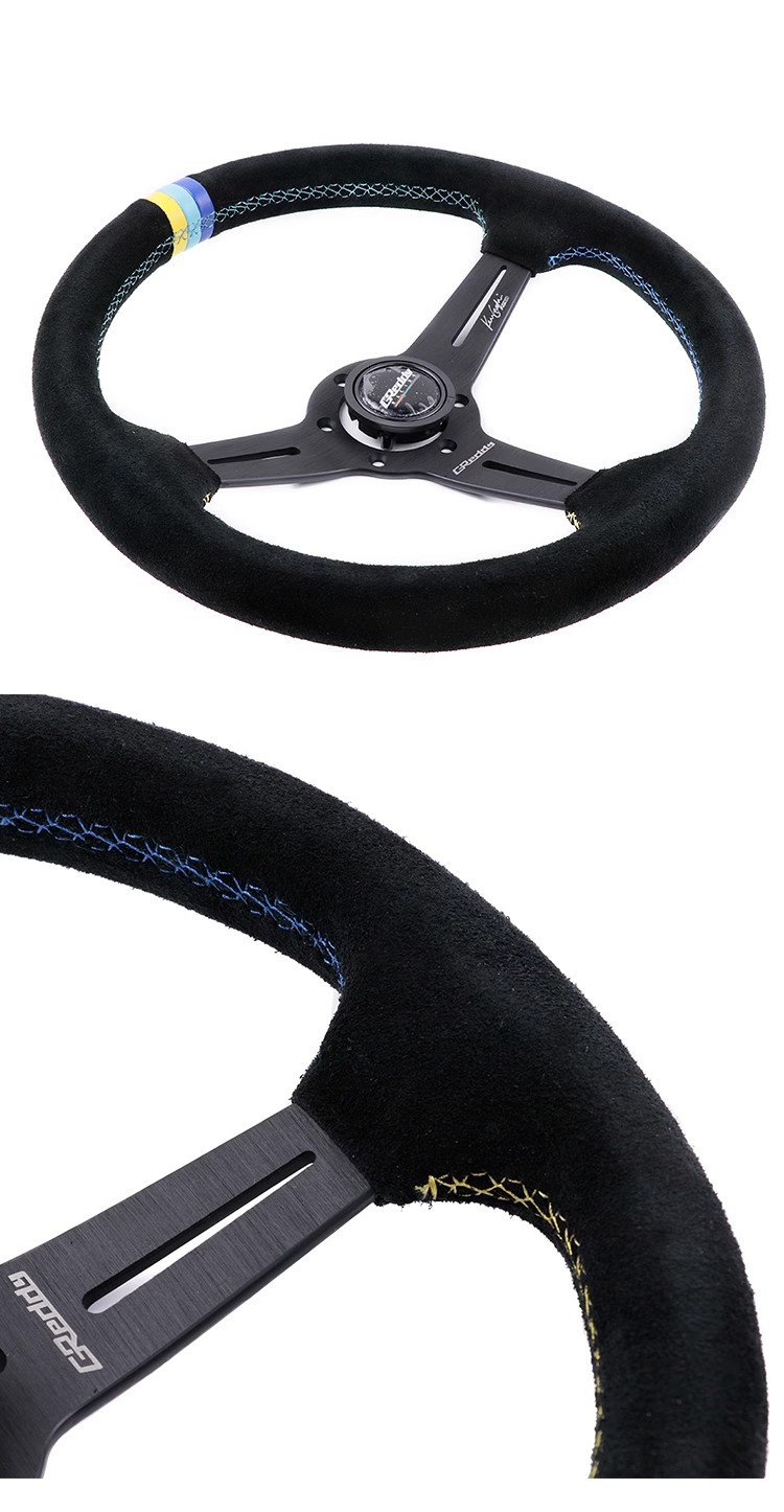 14 inch GReddy MOMO Modified Sports Racing Steering Wheel JDM