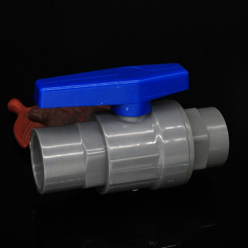 厂家批发两片式阀门电镀ABS阀芯南亚越南泰国开关轻便组装PVC球阀|ms