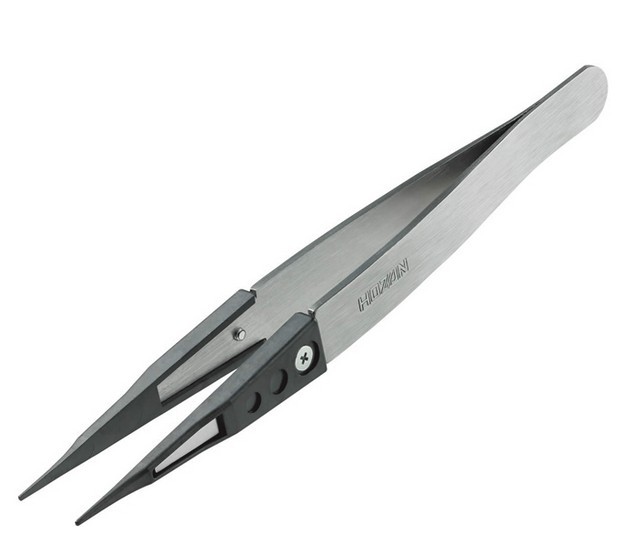 森川贸易日本宝三  P-646-D 非磁性强力型镊子 陶瓷镊子