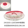 24V2835-120 lamp 8MM electroplated plate 80 display 6000K white light
