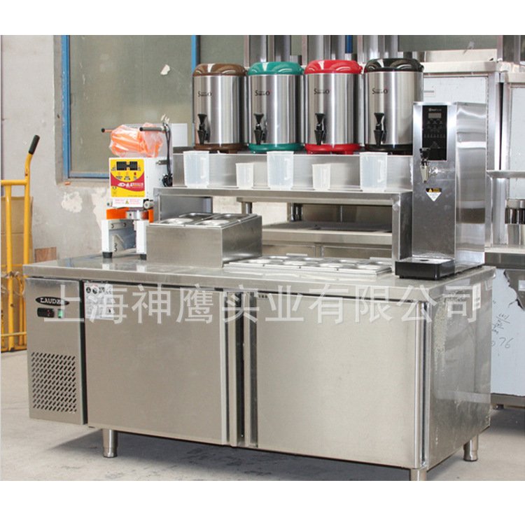 不锈钢水吧 直冷冷藏操作台 冷冻工作台 餐饮设备 奶茶吧台