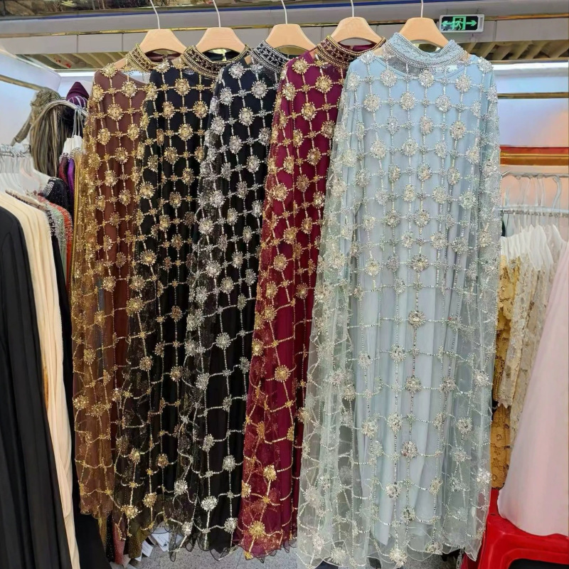 2026 New Cross-Border Heavy Beading Banquet Gown Long Dress for Women, Loose Plus Size Luxurious Fashion Dress Set 2026 New Cross-Border Heavy Beading Banquet Gown Long Dress for Women, Loose Plus Size Luxurious Fashion Dress Set