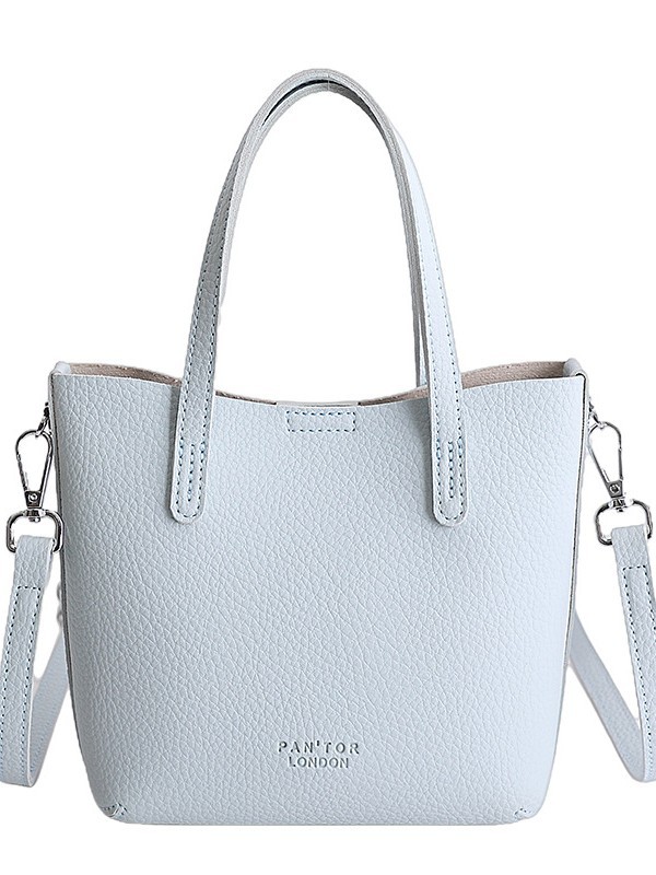 2026 nueva moda de un hombro mochila retro gran capacidad ligera de lujo simple viaje bolsa de cubo de textura bolsa madre