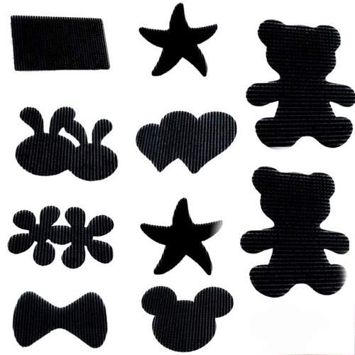 Scattered hair clips, head-adhesive magic hair stickers for ladies and girls, forehead hair accessories with Velcro