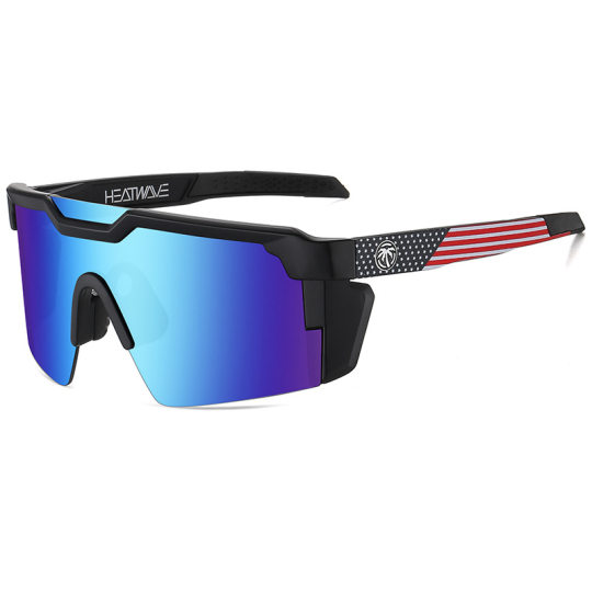 heat wave cross-border hot cycling pilot goggles high quality real film outdoor sports sunglasses