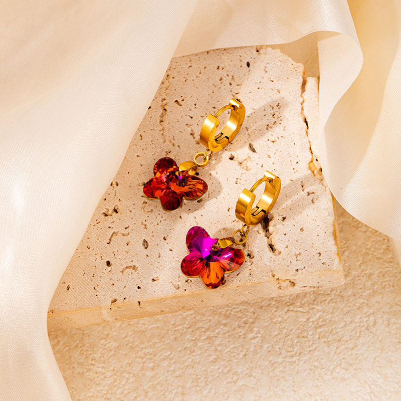 11g Weight 0.03µm Gold Plating Thickness Electroplated Gold Plating Process 201 Stainless Steel Ear Needle Material Golden Plated Plating Material Zircon Inlay Material Drop Earrings Classification 1 Pair Quantity Daily Occasion 201 Stainless Steel Material Star, Heart Shape Pattern Women's Gender Elegant, Retro Style Plating Craft Titanium Steel Star Heart Shape Elegant Retro Drop Earrings For Women's 12