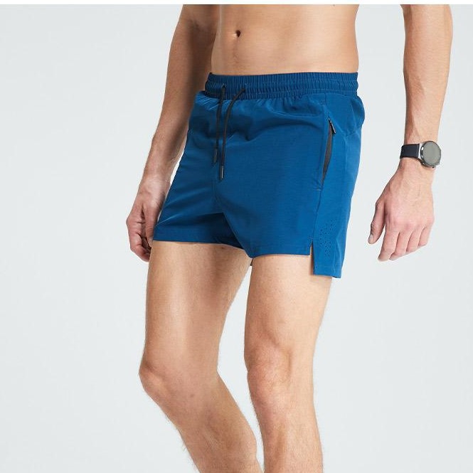 Pantalones cortos deportivos transfronterizos de secado rápido Pantalones deportivos de malla transpirables para hombres
