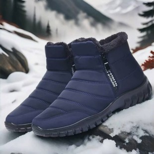 Cross-Border Large Size High-Top Snow Boots Foreign Trade New Outdoor Sports and Leisure Hiking Boots Waterproof, Non-Slip and Warm for Men