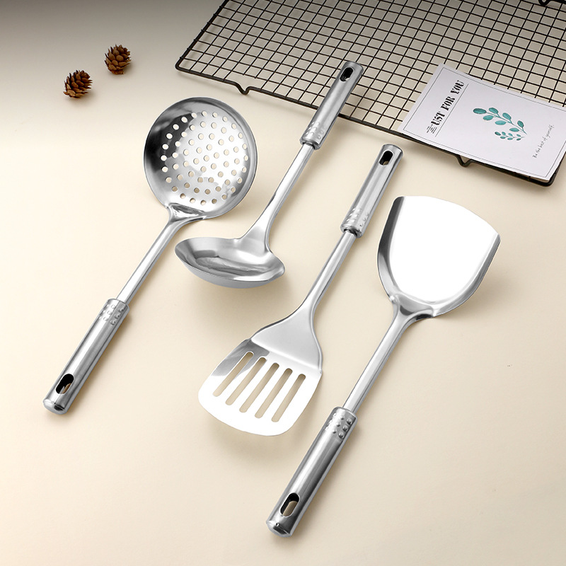 Stainless steel nine-bead kitchenware spoon household colander cooking spatula kitchenware set cooking spoon spatula gift set