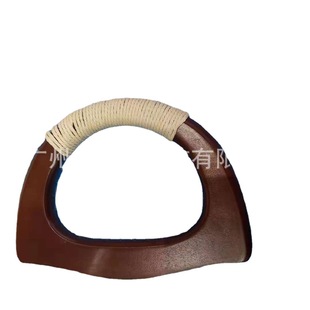 Summer Business Style D-shaped Wooden Handbag Accessories Satchel Hand Wrist Bag Casual Bag Can Be Customized