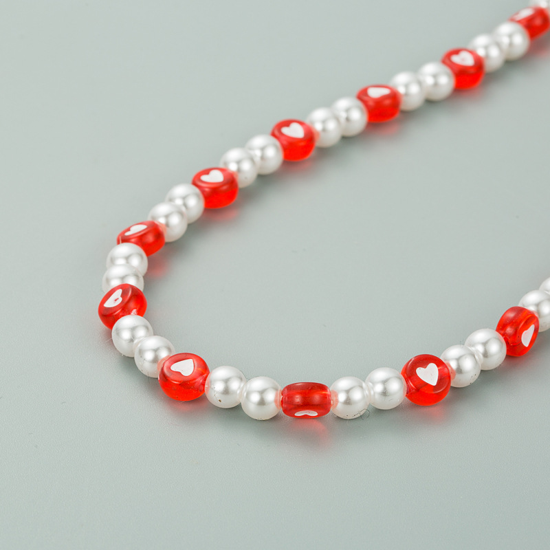 Creative Heart-shaped Smiley Face Necklace display picture 5