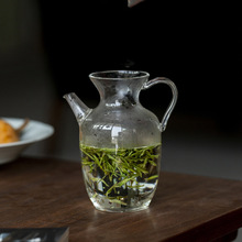 2023高硼硅玻璃煮茶壶绿茶花茶执壶带滤网侧把公杯家用小号泡茶壶