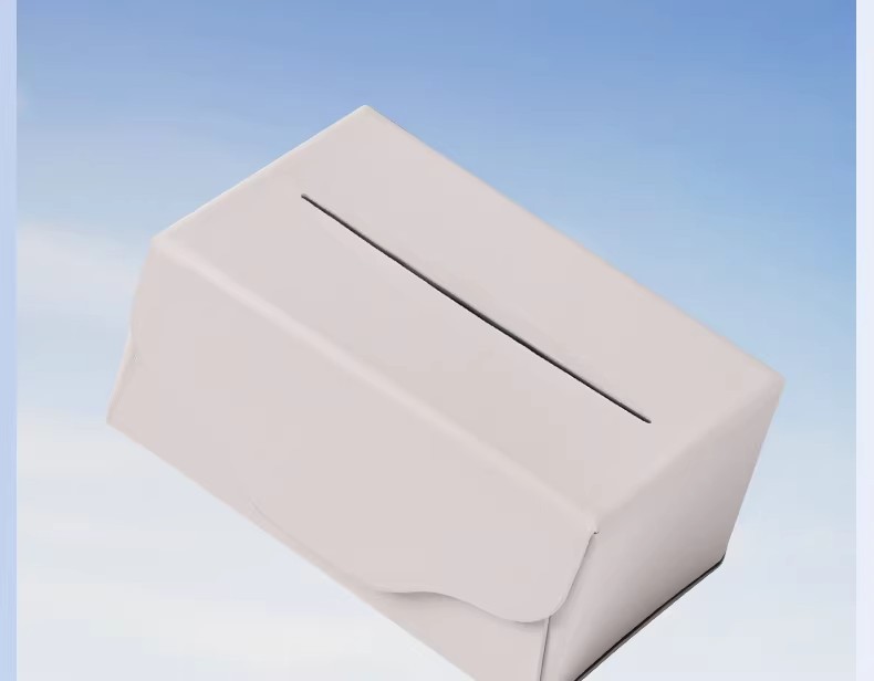 Suitable for Xiaomi Yu7/Su7 Magnetic Car Tissue Box, Dashboard Leather Foldable Tissue Holder, One-Piece Design