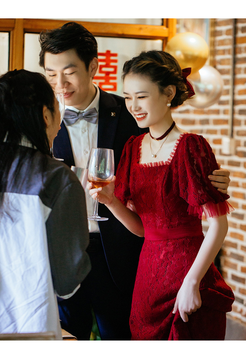 D8806 1350K VÁY ĐẦM LIỀN THÂN DỰ TIỆC NỮ LIUTDE MÙA XUÂN THU ĐÔNG DÙNG TRONG LỄ CƯỚI THỜI TRANG NỮ REN G04 SẢN PHẨM MỚI