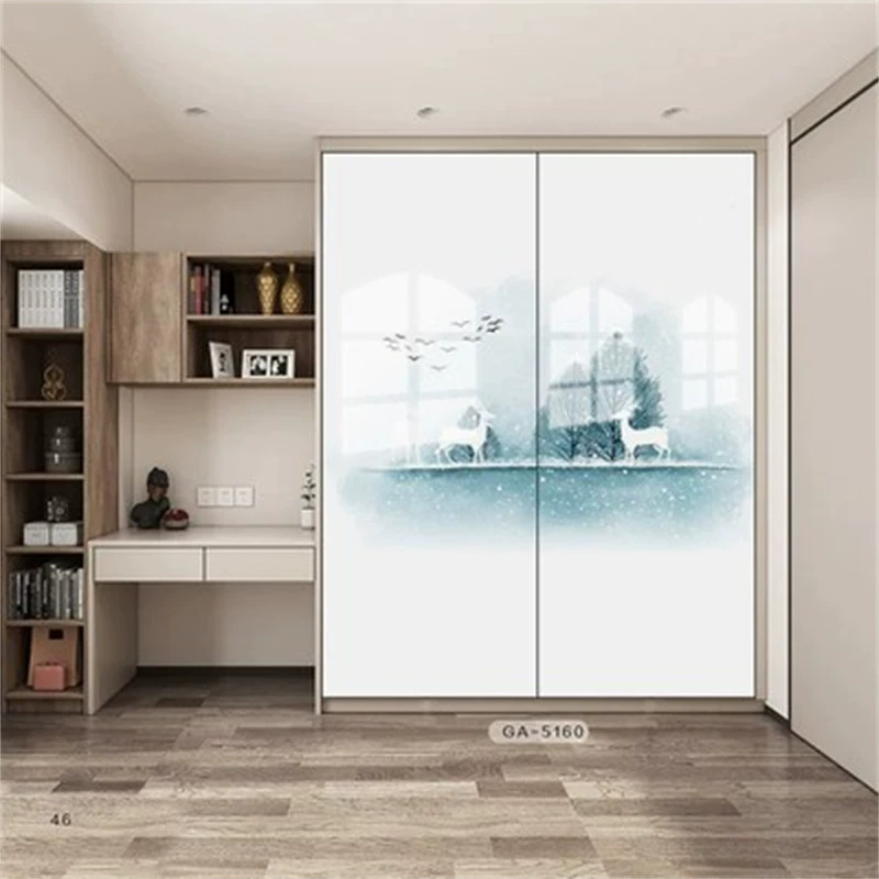 W6 Highlight Wardrobe Gate Customized Home Beds Pushing Door Moving Gate Molescase Gate Customize Simple Western Qi -resistant and wear -resistant