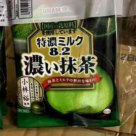 日本进口糖果 悠哈UHA 特浓牛奶夹心8.2宇治抹茶抹茶糖/绿茶糖