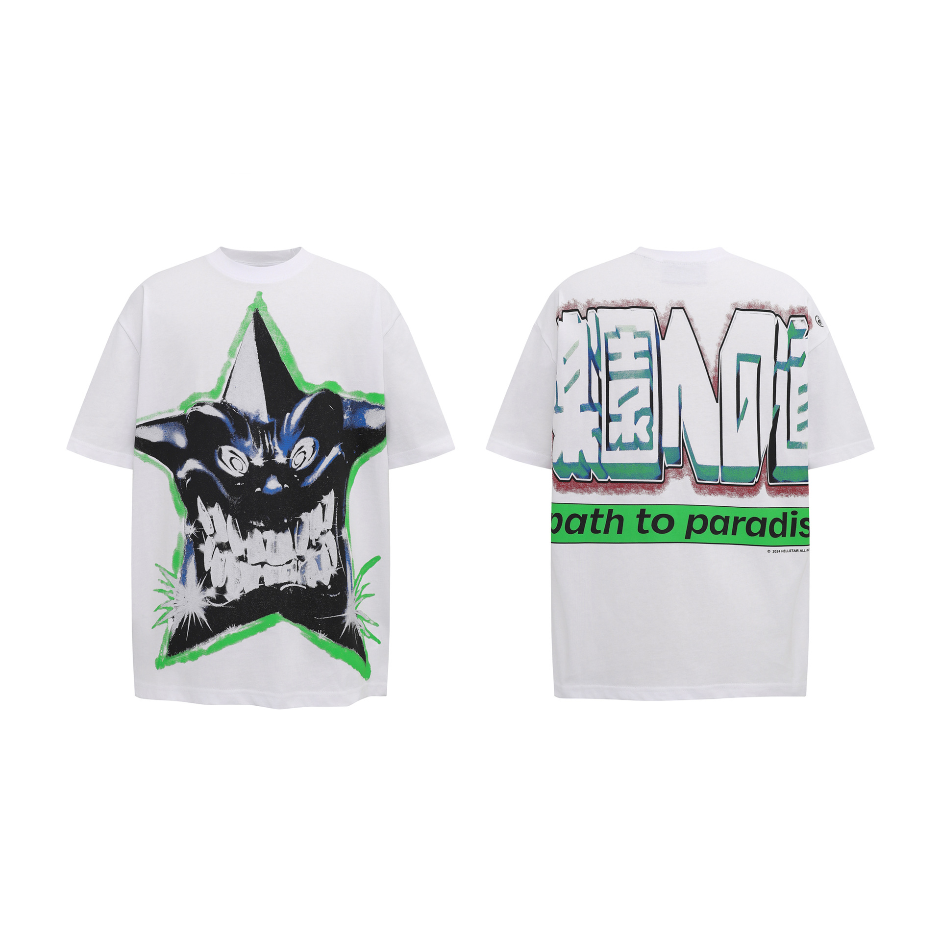 2023 verano nuevo estilo marca de moda europea y americana para hombres y mujeres con el mismo estilo suéter suelto camiseta de manga corta adolescente casual tee