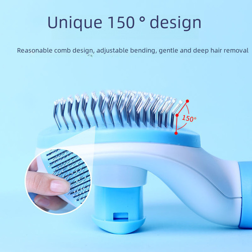 Cat comb hair removal comb to remove floating hair hair removal cleaner one-click hair removal dog comb needle comb pet supplies