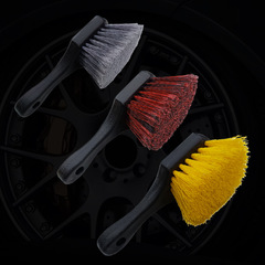 Factory direct sales soft and hard filament car beauty cleaning supplies car wash short handle tire brush wheel hub brush foot pad brush