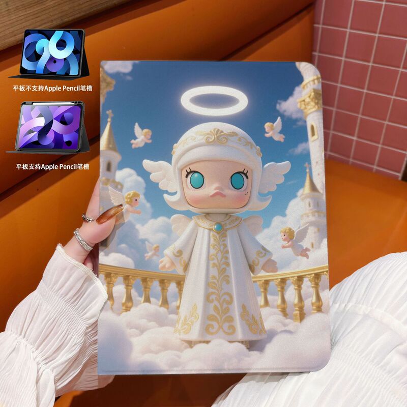 Book Style Suitable for Ipad11 Protective Cover Air5 Tablet Pro 10.5inch Shell Anime Anti-Fall Mini Silicone Soft Book Style Suitable for Ipad11 Protective Cover Air5 Tablet Pro 10.5inch Shell Anime Anti-Fall Mini Silicone Soft