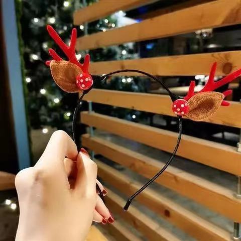 Navidad corbata horquilla de Navidad accesorios para el cabello de los niños lindo clip Internet celebridad dibujos animados ELK horquilla diadema hembra al por mayor