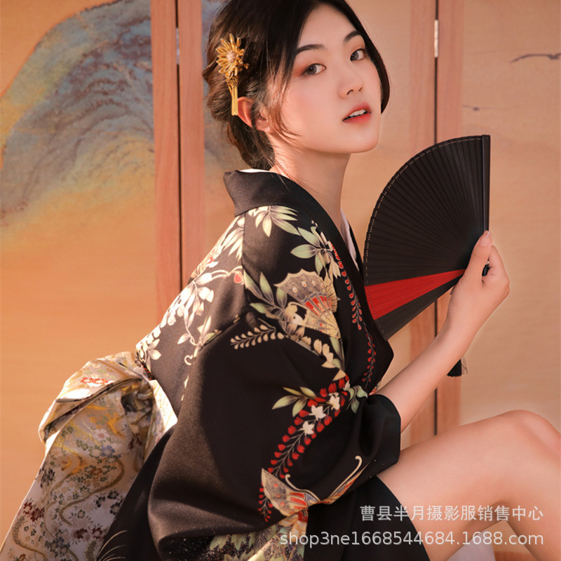 New kimono women's improved Chinese style dark style domineering girl's Japanese style formal wear traditional fairy girl's clothing