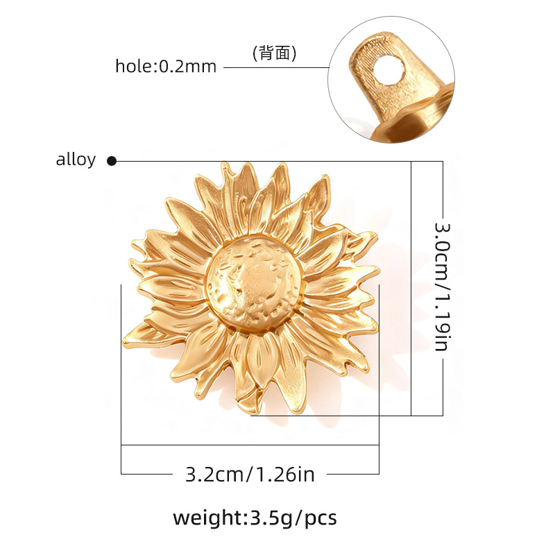 Nuevos botones de trajes de baño de playa transfronterizos metal dorado botones decorativos irregulares DIY accesorios de ropa maleta