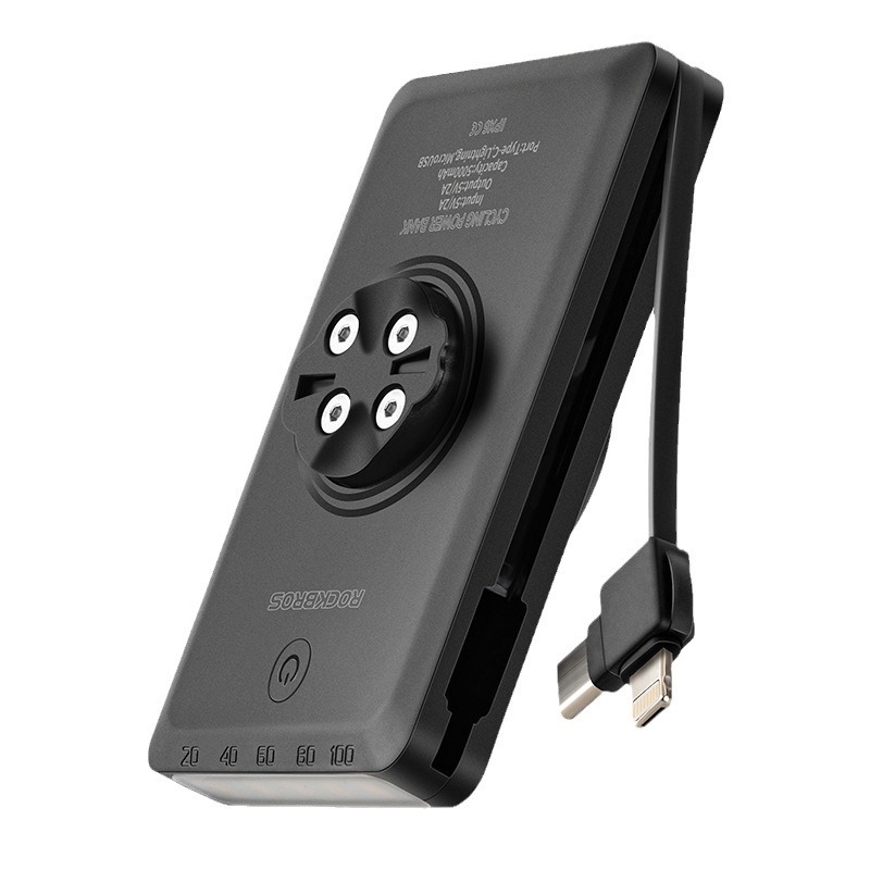 Locke Brothers Bicycle Light 10000mAh Mobile Power Bank Comes with a Compact Cable for Outdoor Cycling Convenience_voghion.com