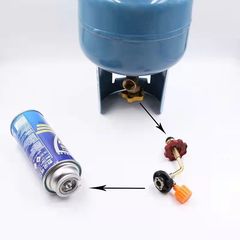 Butane gas camping stove long gas tank filling valve home gas coal gas liquefied gas converter connector adapter