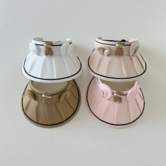 秋南 寶寶遮陽帽夏季防紫外線太陽帽可愛超萌男女嬰兒出遊空頂帽