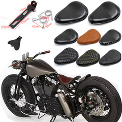 時尚摩托車哈雷巡航太子車改裝復古彈簧皮坐批發 單座墊皮座坐包