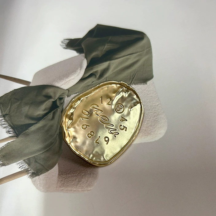 12345678910 Digital Metal Button Fashion Oval DIY Alloy Button Coat Jacket Hair Rope Decorative Buckle