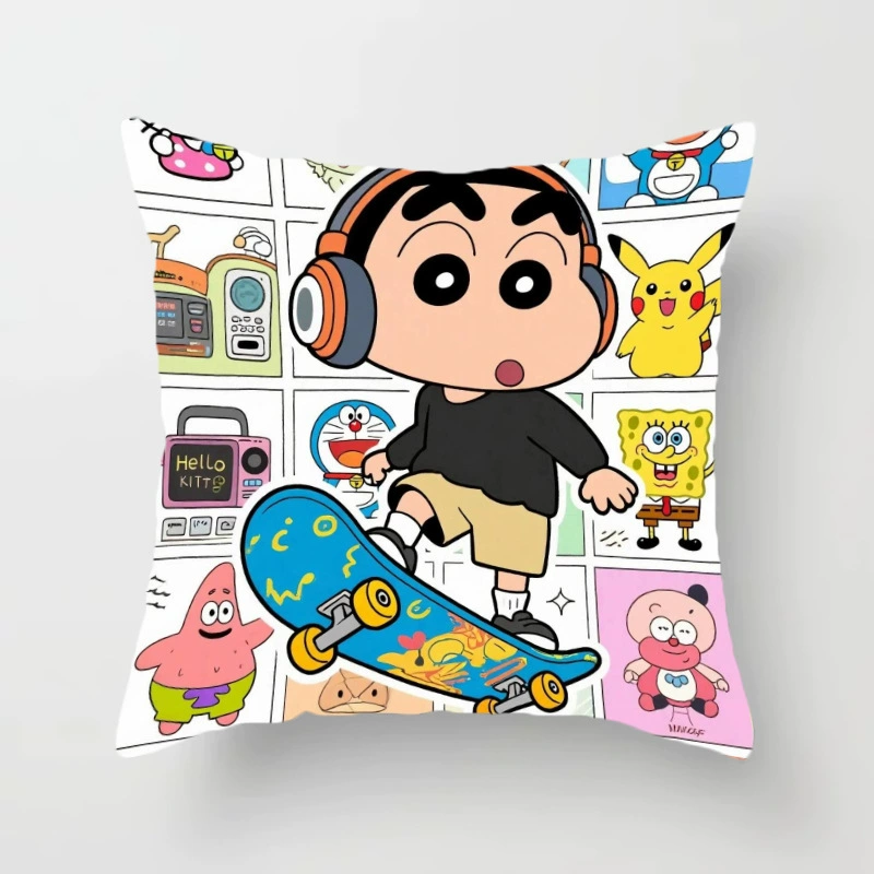 Crayons, pillow, cartoon pillowcase, sofa for bedroom, Birthday gift