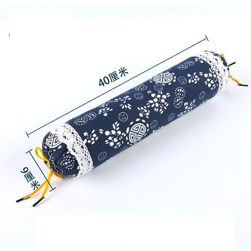 Almohada Cervical de Trigo Sarraceno y Artemisa de Algodón y Cáñamo, Asistencia al Sueño, para Cuello