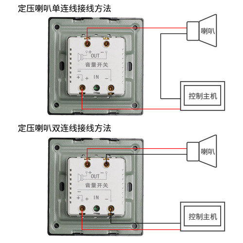 86-type constant pressure tuning switch 10W speaker audio volume control band tuning knob switch panel