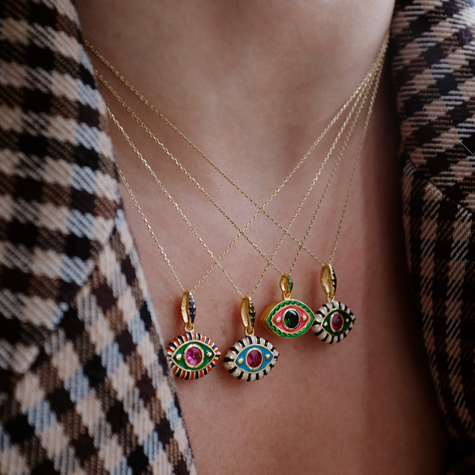 8g Weight PVD Coated Gold Plating Process 18K Real Gold Plated Plating Material 304 Stainless Steel Pendant Material Rhinestones Inlay Material Pendant Necklace Classification Titanium Steel Chain Material Titanium Steel Simple Style Classic Style Inlay Cartoon Character Rhinestones Pendant Necklace