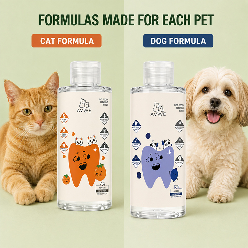 Cross-border pet mouthwash for dogs and cats, teeth-cleaning liquid to eliminate bad breath, 200ml pet dental calculus remover