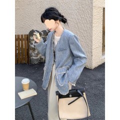 韩版西装外套女2025春秋季新款韩系流苏设计感气质小西服外套
