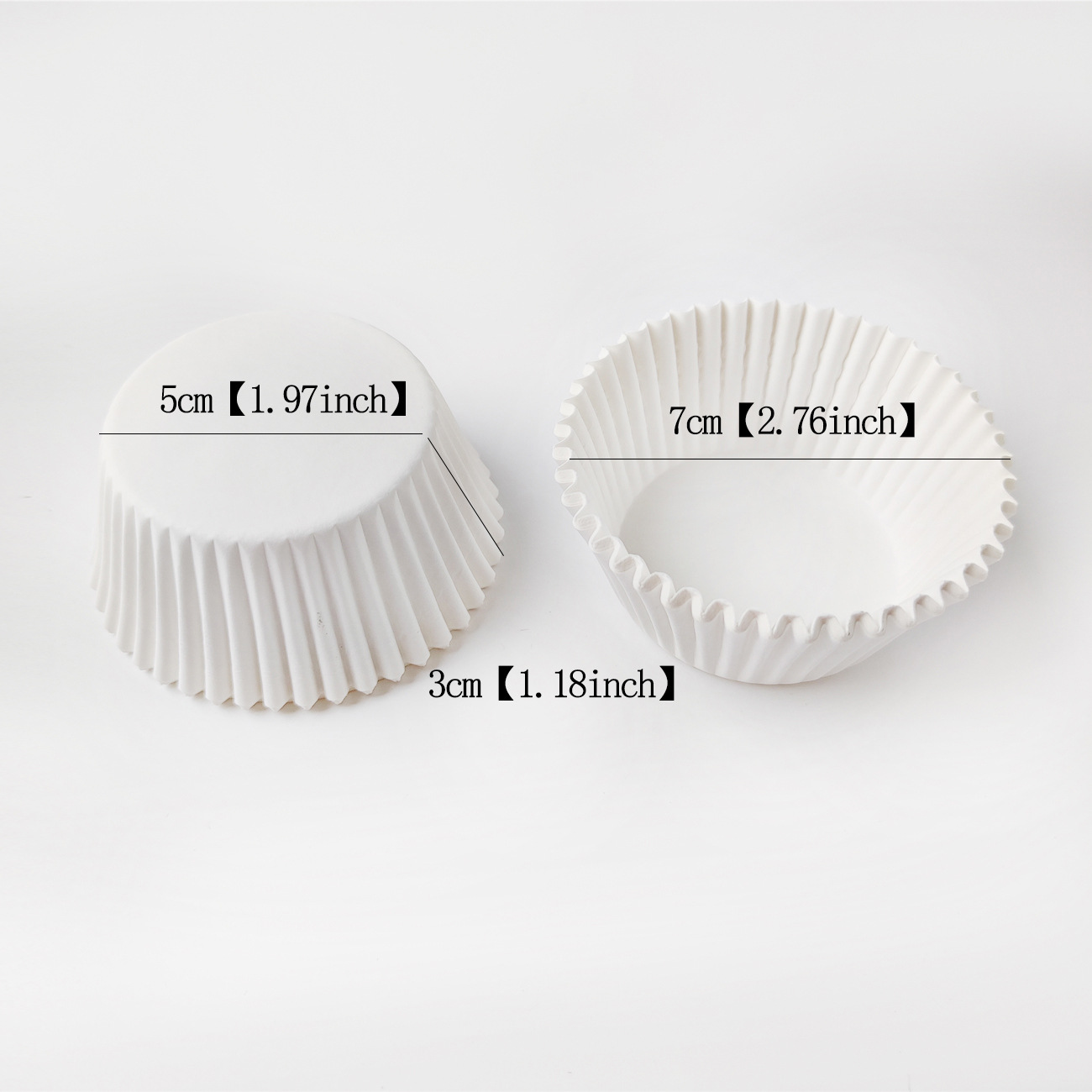 Fábrica directa al por mayor 100% taza de papel de pastel blanco puro 100 barril de papel de horneado resistente a altas temperaturas papel de pastel a prueba de aceite