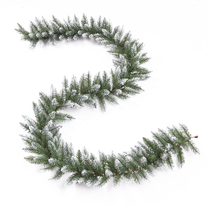 Cifrado directo de fábrica transfronteriza Navidad ratán decoraciones al aire libre simulación ratán PVC señaló borde blanco Ratán