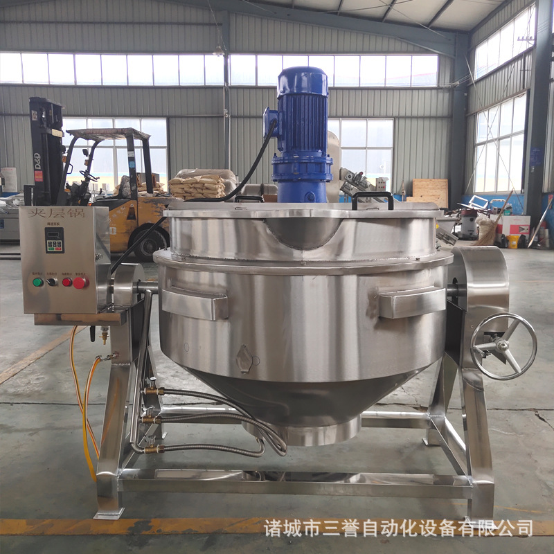 厂家供应 不锈钢酱牛肉专用蒸煮夹层锅 酱排骨蒸煮夹层锅