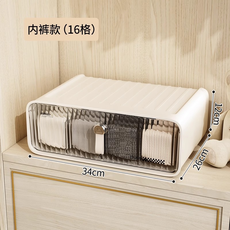 Caja Organizadora de Ropa Interior con Compartimentos de Plástico Con Compartimentos para Cajón y Dormitorio image 20