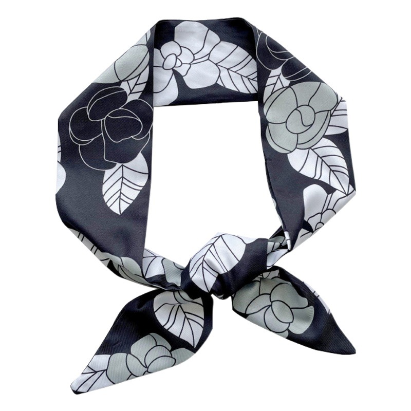 Nuevo largo todo partido seda bufanda retro francés Hada pelo corbata seda bufanda cinta arco pelo banda mano regalo Correa