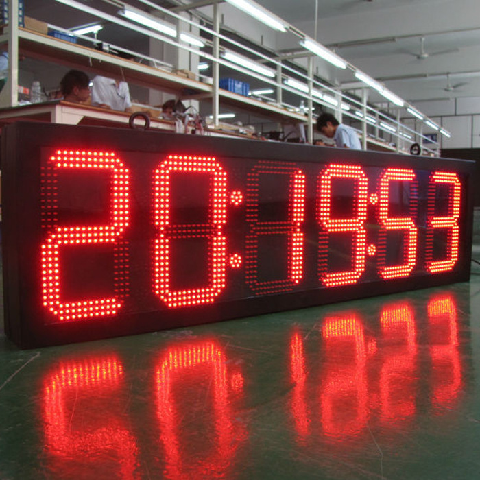 Outdoor Single-Color Waterproof 6-Digit Led Time Display Led Digital Display Led Electronic Display Screen Outdoor Single-Color Waterproof 6-Digit Led Time Display Led Digital Display Led Electronic Display Screen