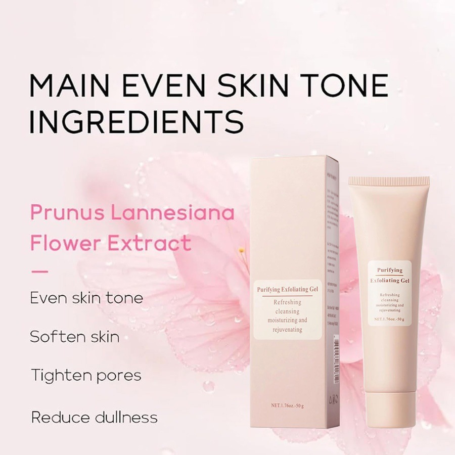 Suministro exclusivo transfronterizo de crema de gel exfoliante para eliminar la piel muerta, exfoliación facial, gel limpiador de poros, cuidado de la piel hidratante y humectante