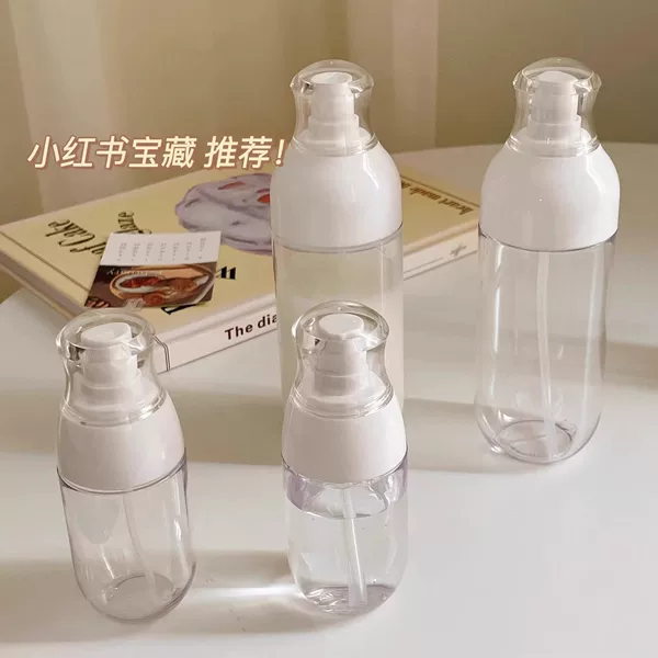 Press-Type Refillable Bottle, Portable Travel Makeup Hydration Sample Spray Bottle, Vacuum Essence Lotion Bottle, Alcohol Spray