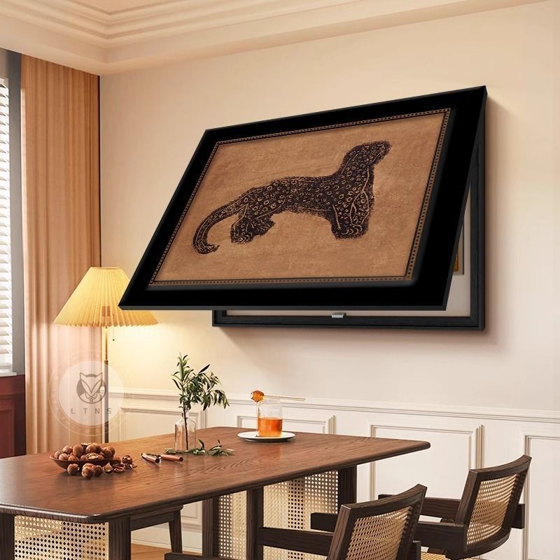 装飾画、リビングルームのメーターボックス吊り下げ絵画、高級電気ボックスカバー、遮蔽絵画、フリップカバー、メーターボックス、電気ボックス|undefined