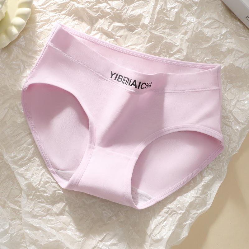 Ropa interior niña algodón verano antibacteriano transpirable entrepierna nueva mujer calzoncillos de cintura media deportiva algodón sin costuras bragas